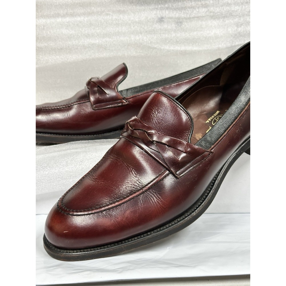 Foot So Port Shoes‎ Comfort Made USA Supreme Size 10 Brown Maroon Slip On - Picture 6 of 14